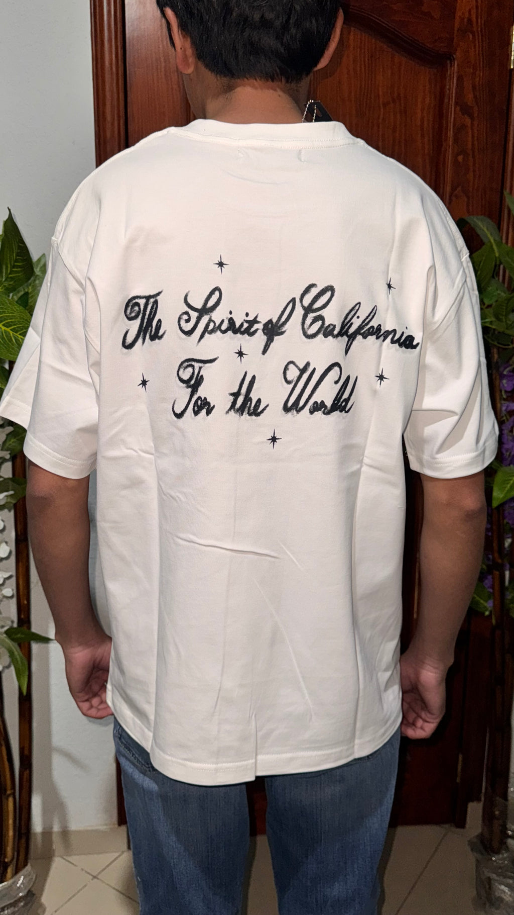 Amiri Airbrush Cherub Tee White and Black