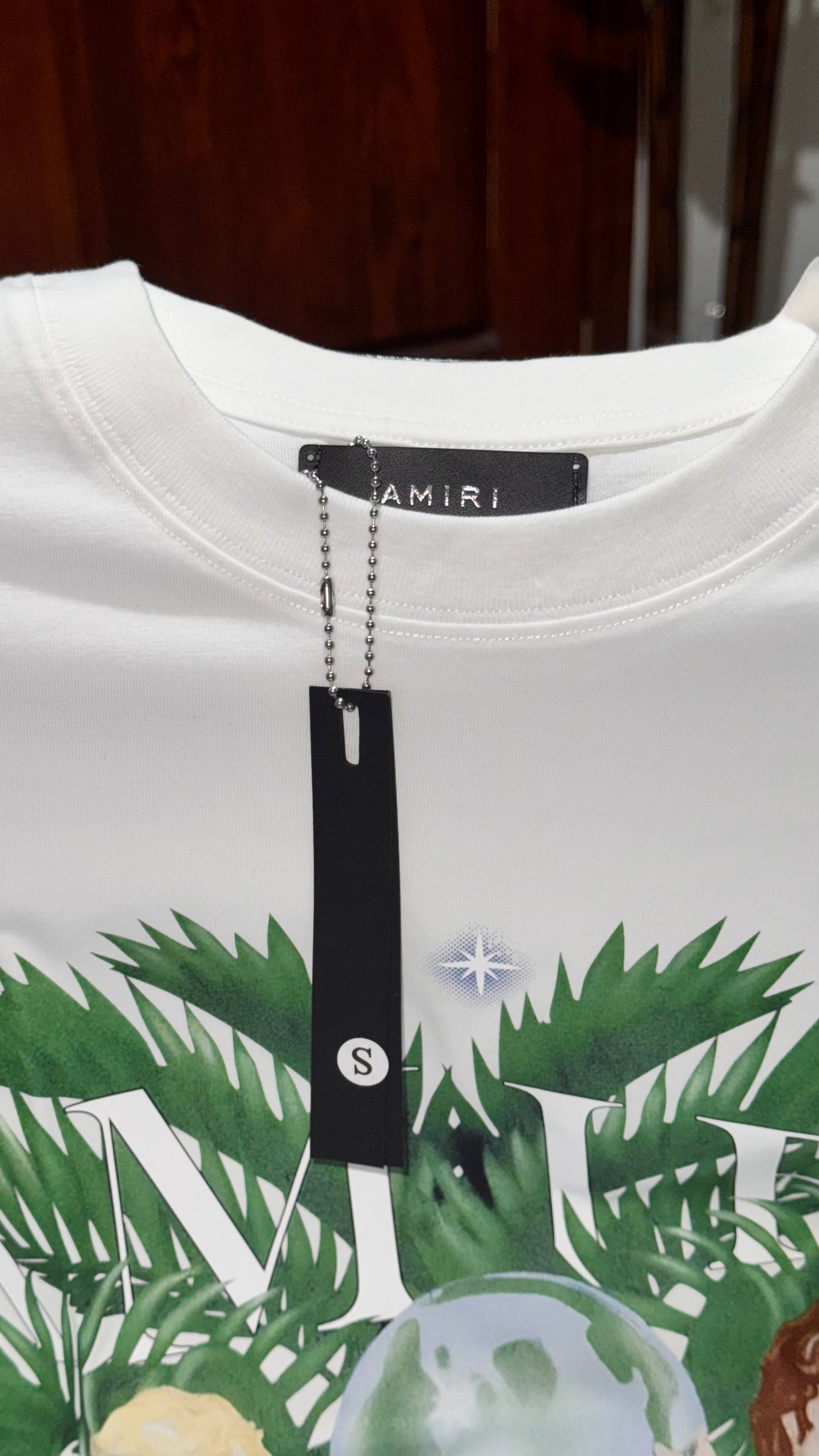 Amiri Airbrush Cherub Tee White and Black