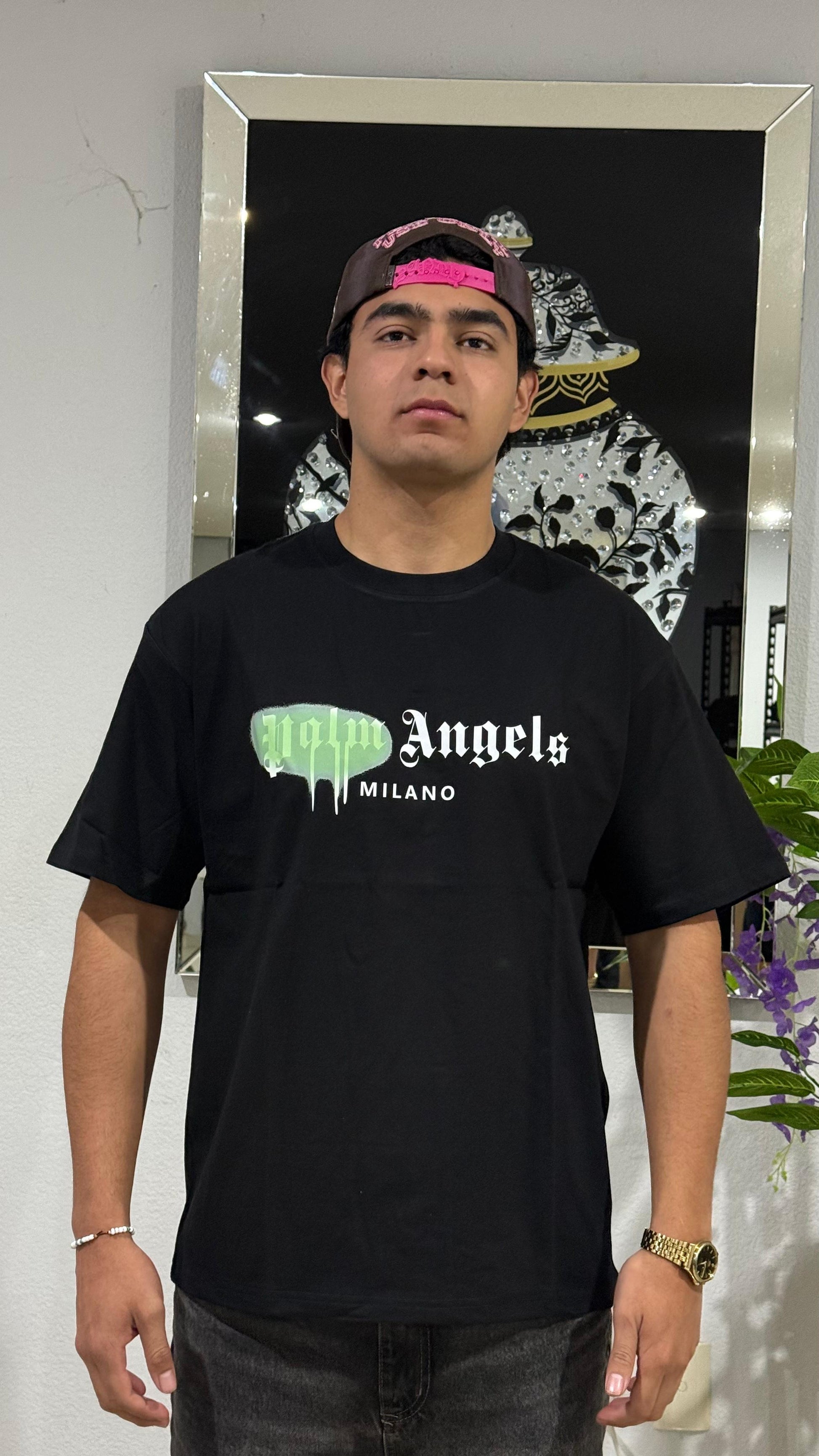 Palm Angels Tee Green