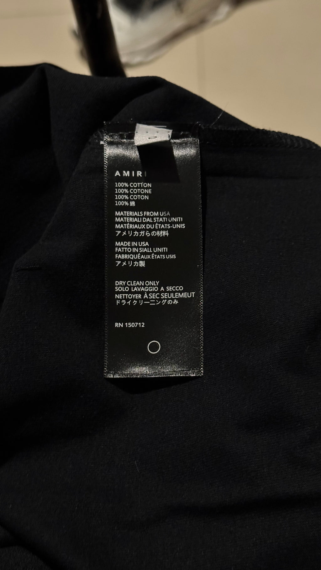 Amiri Airbrush Cherub Tee White and Black