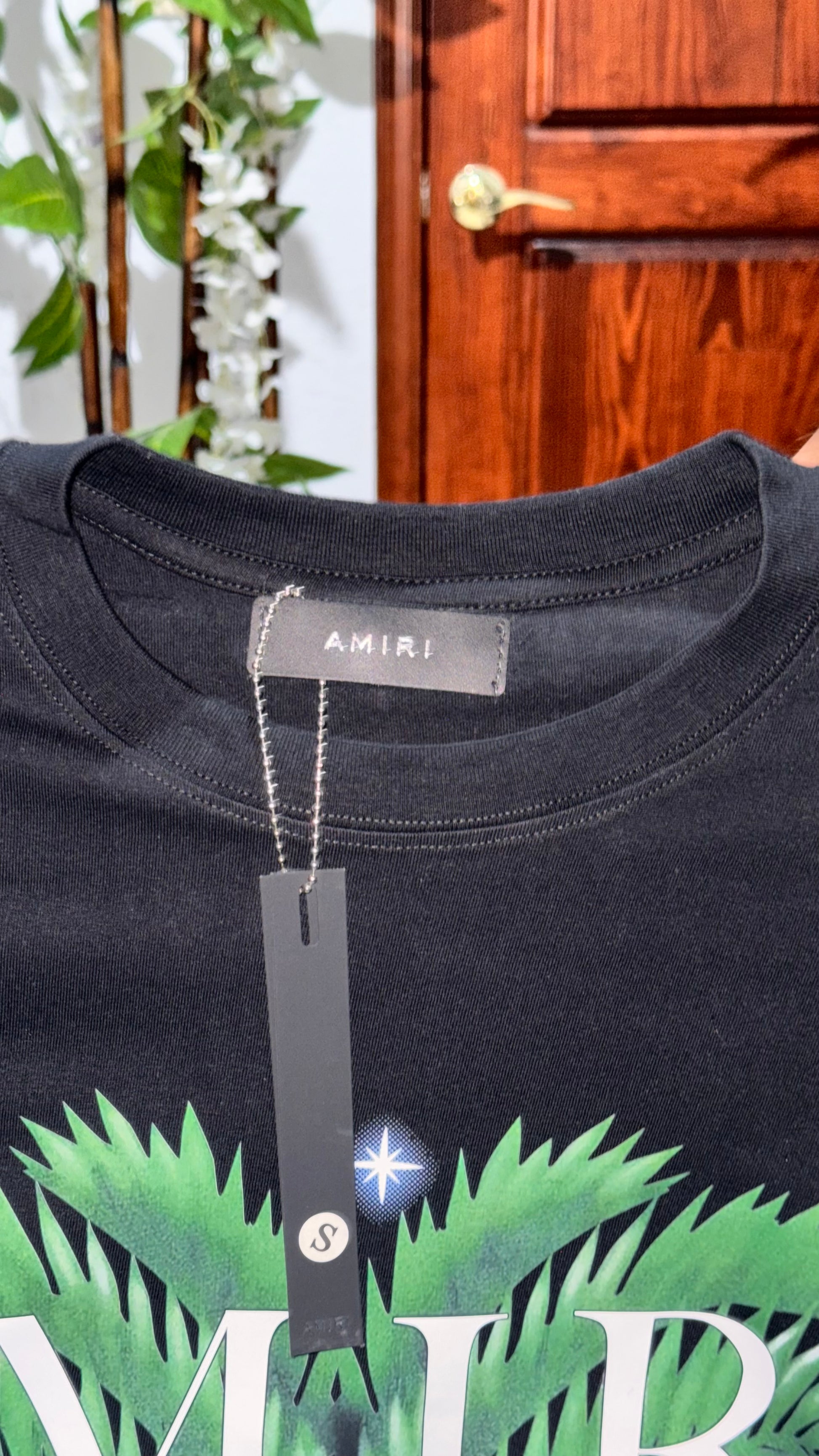 Amiri Airbrush Cherub Tee White and Black