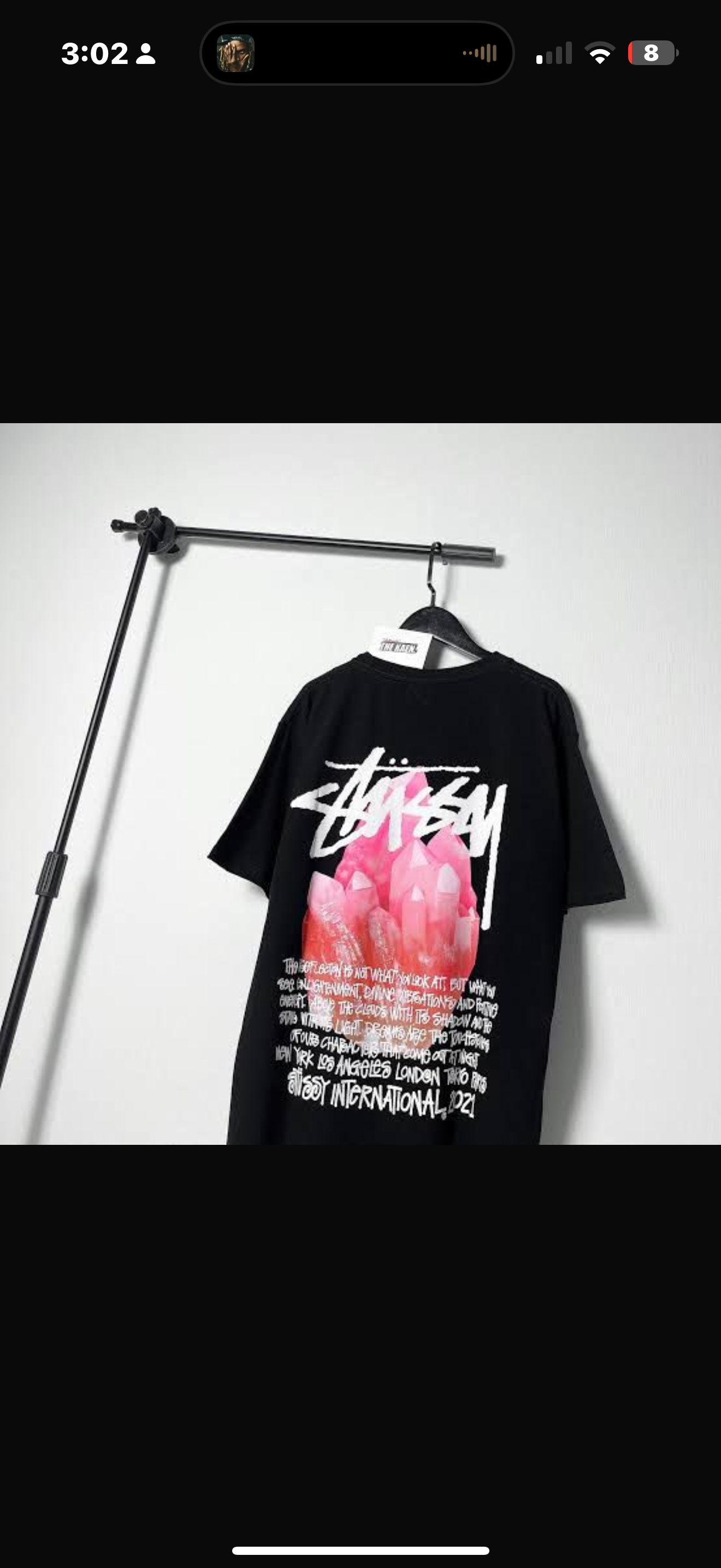 Stussy Tee Diamond Black